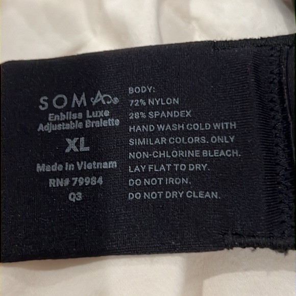 NWOT Soma Enbliss Luxe Adjustable Bralette - Picture 6 of 7
